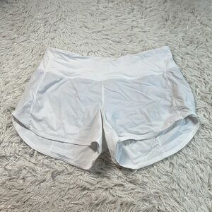 Lululemon Speed Up Short Long *4" Updated Fit White